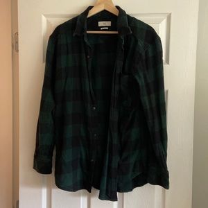 Forest green TNA flannel button up